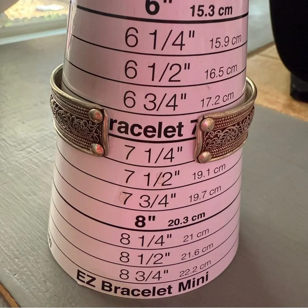 Mantra  Sterling Silver Cuff Bracelet
